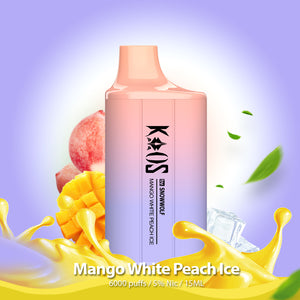 KAOS Mango White Peach Ice Disposable 10-Pack Shipping Included